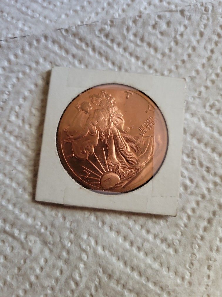 Walking Liberty 1oz .999 Copper