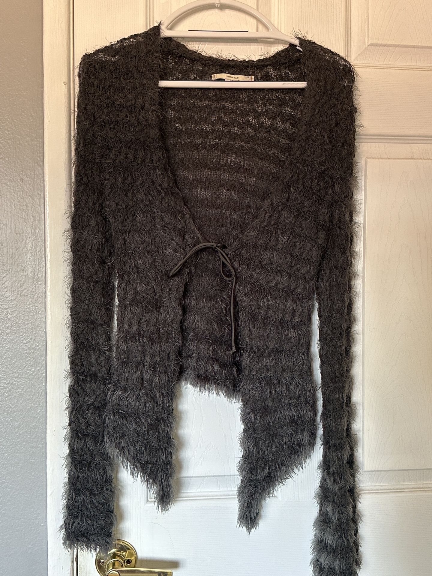 KimchiBlue Soft Black Cardigan