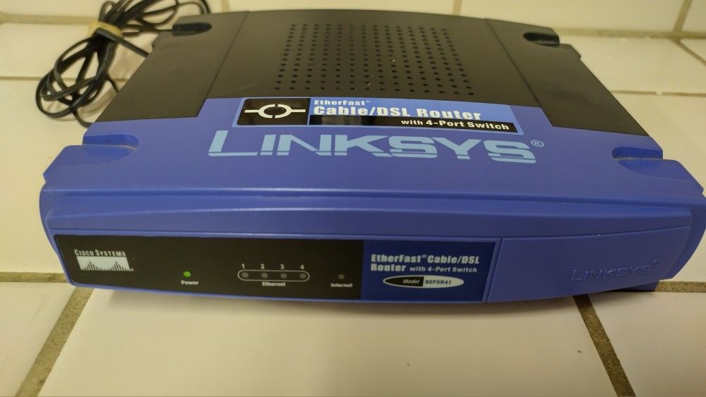 Linksys Etherfast Cable Dsl Router With 4-port Switch