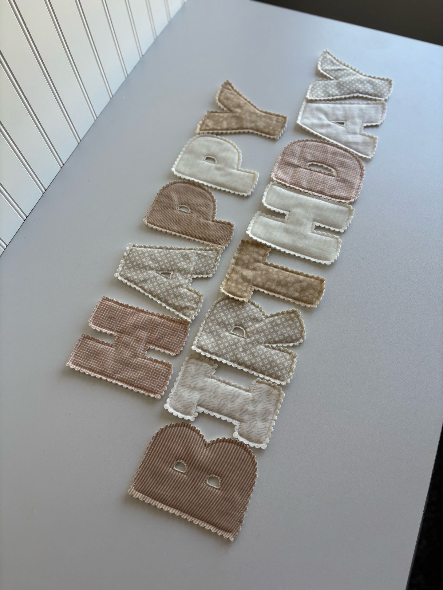 Custom Fabric Letter Banners