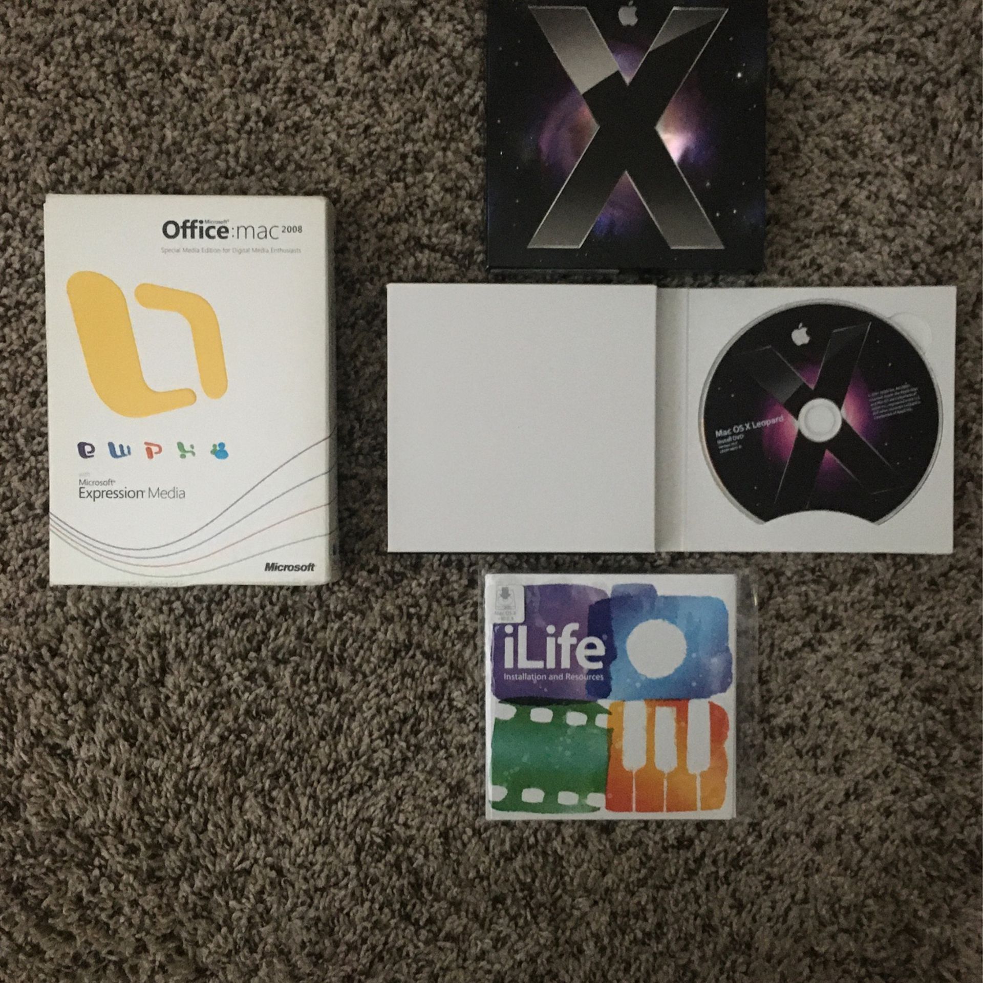 Mac OS X 10.5, iLife And Office 2008 Mac Special Media Edition CDs/DVDs
