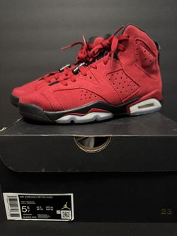Air Jordan 6 Retro (GS) 5.5y (Varsity Red/Black)