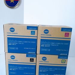 Genuine Laser Toner Cartridges TNP49  for KONICA MINOLTA BIZHUB C3351, C3851, C3851fs Original Package, Never Been Opened 