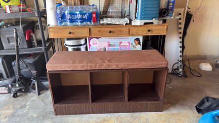 Storage Bench with Cushion Top