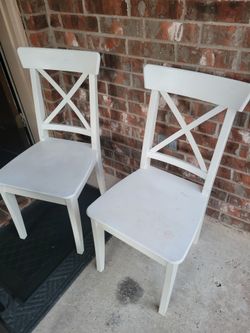 2 chairs, sturdy.  $9