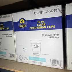 16 oz. Clear Cups