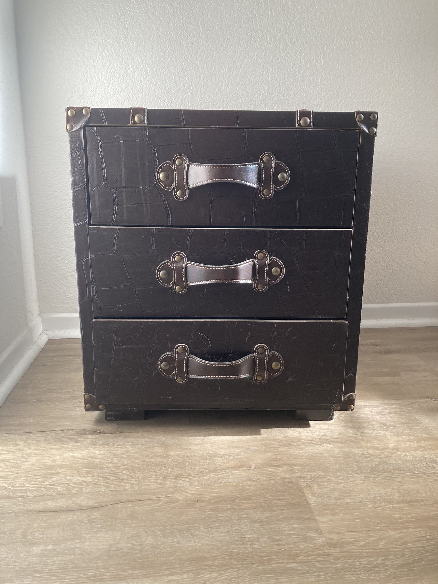 Vintage Style Storage Trunk 3 Drawer Chest