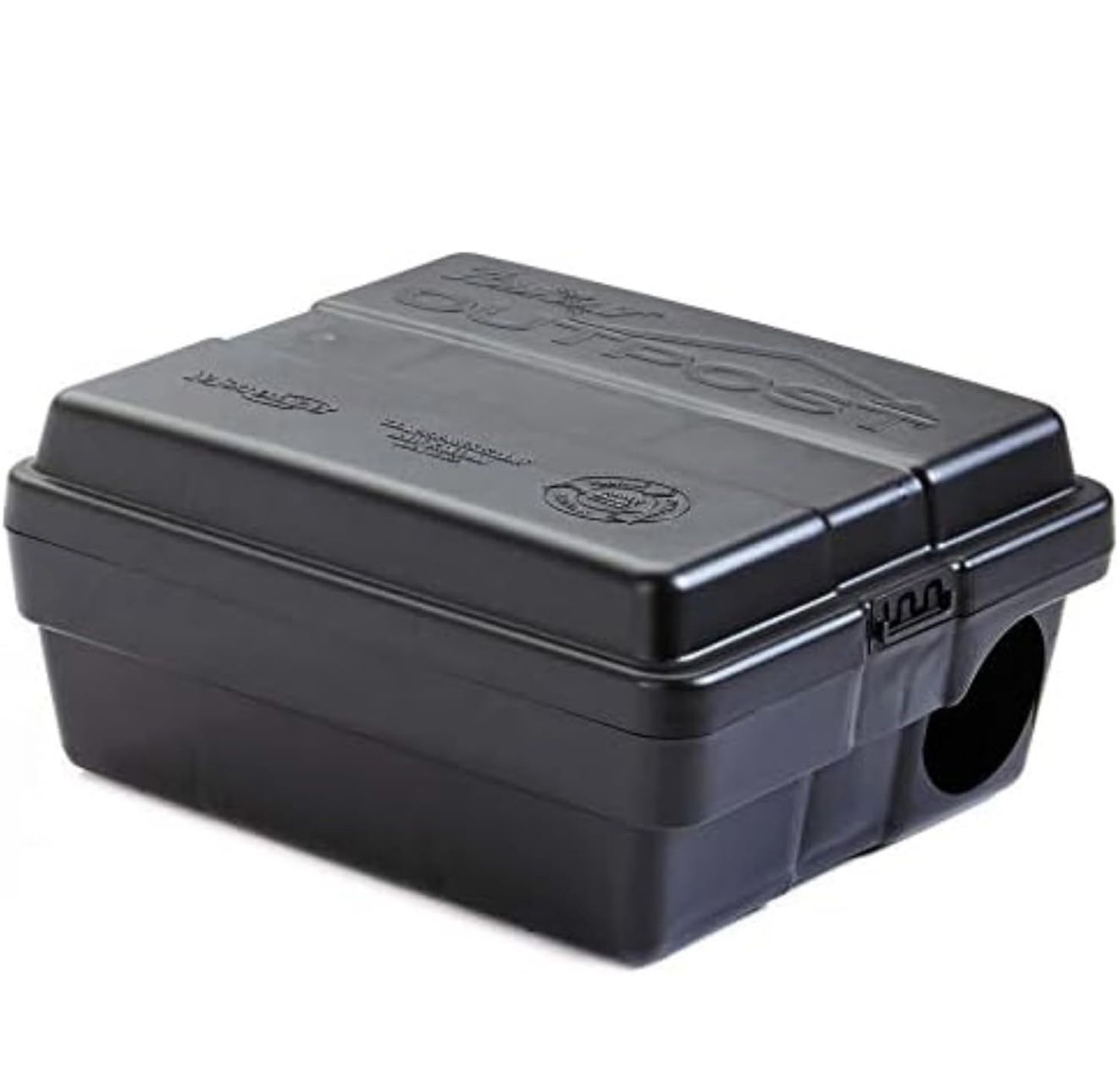 Outpost Rat Bait Station | Single Station Targets Small Mice Up to Large Rats | Position Horizontal or Vertical | Made in USA