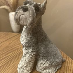 Sandicast Schnauzer Vintage Gray Dog statue Sandra Brue