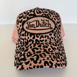 Von Dutch Pink Leopard Trucker Hat
