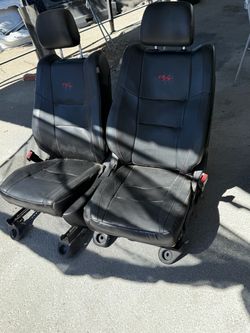 Dodge R/T Front Seats Pair Black Leather
