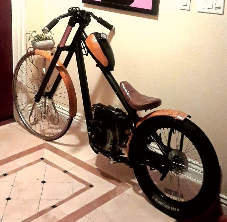 80cc motorized jesse James west coast chopper bicycle for Sale in