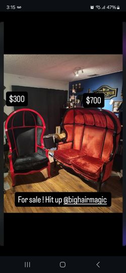 Balloon chair and loveseat