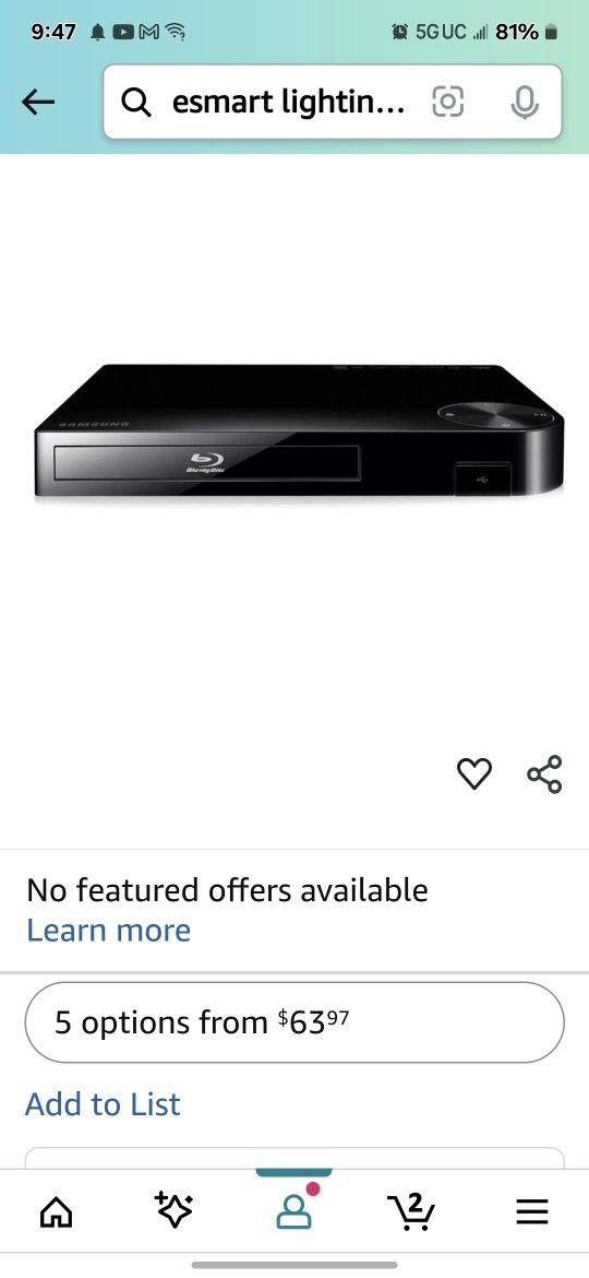 Samsung Blu-ray DVD Player