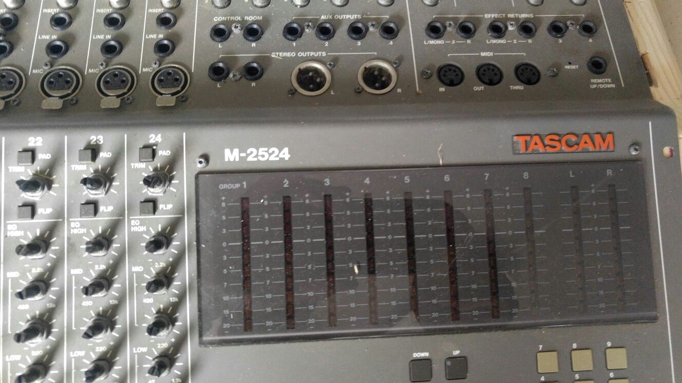 Great PA mixer for Studio or whatever you want to use it for has buttons missing a couple but otherwise in great