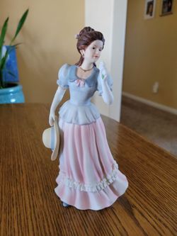 Home Interiors HOMCO "Lady Camille" Porcelain Victorian Lady Figurine