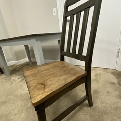 (1) Solid Wood  Dinning, Desk, Occasional Chair Is Brand New 