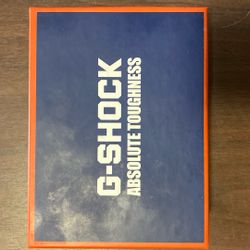 G-Shock Men's Analog-Digital Blue & Orange Resin Strap Watch & Earbuds Gift Set 55mm, Created for Macy's - Blue