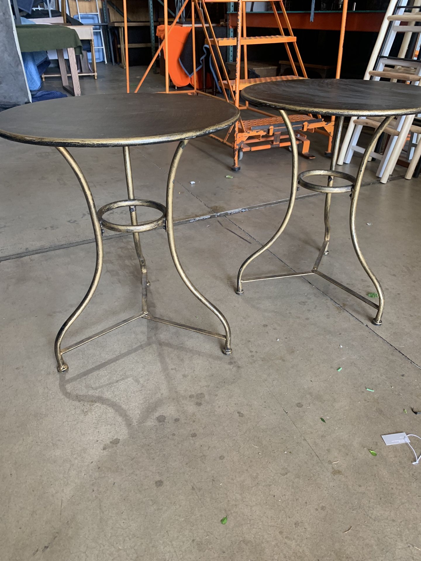 World Market Gold Metal Tables