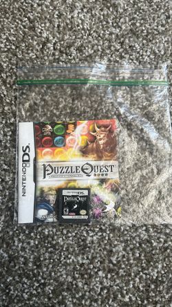 Nintendo DS 🧩 PUZZEL🧩QUEST CHALLENGE OF THE WARLORDS game and manual tested and working in excellent condition also scratch free