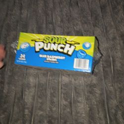Blue raspberry sour punch straws,24pc
