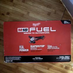 M18 FUEL 18V Lithium-Ion Brushless Cordless 4-1/2 in./5 in. Grinder w/Paddle Switch (Tool-Only)