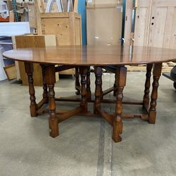 Wood Folding Dining Room Table