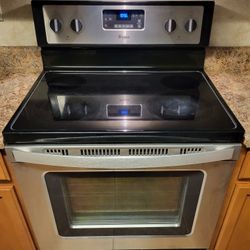Stainless Steel Whirlpool 30" Electric Glass Top Stove