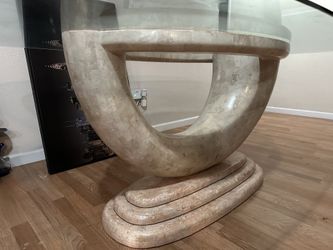 Glass Oval Dining Room Table - $400 OBO