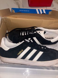 Adidas Gazelle Black/White Size 11