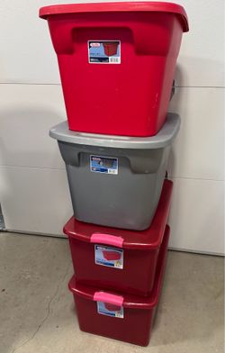 Sterilite Storage Bins with Lids – Set of 4