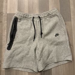 Grey Nike Tech Shorts Size M