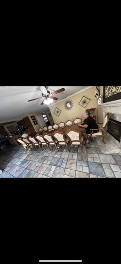 16 seater dining table and chairs