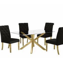 Contemporary 5pc Dining Set