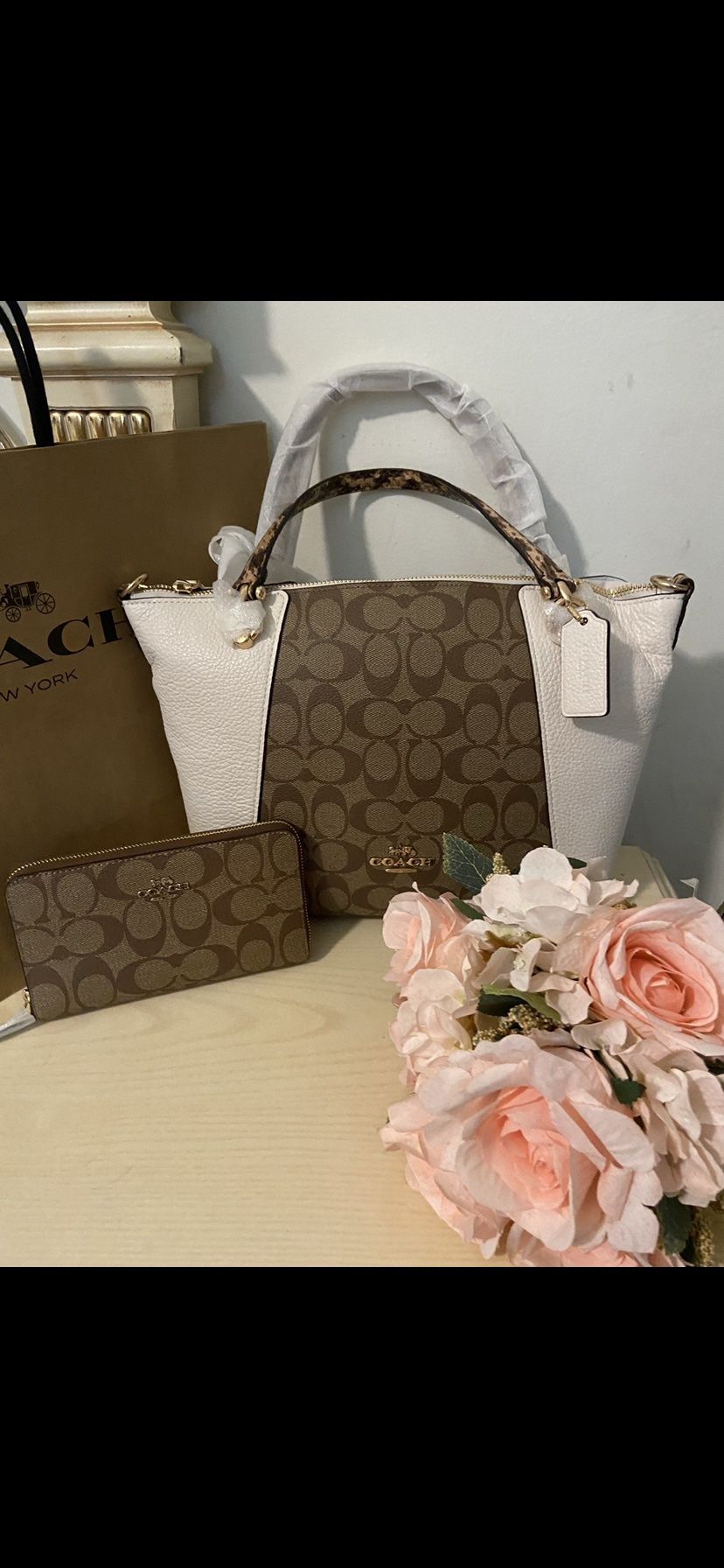 💐💐New Coach Elegant Satchel/crossbody And Wallet