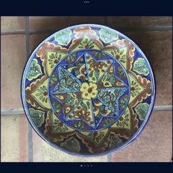 Talavera  Platter. Dish. Art.   Mexico. Plate