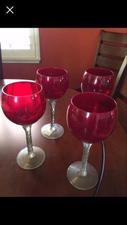 New Long Stem Wine Glasses
