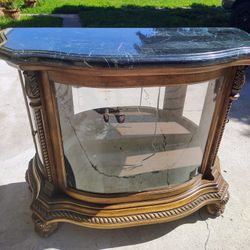 Wooden/ Marble Cabinet