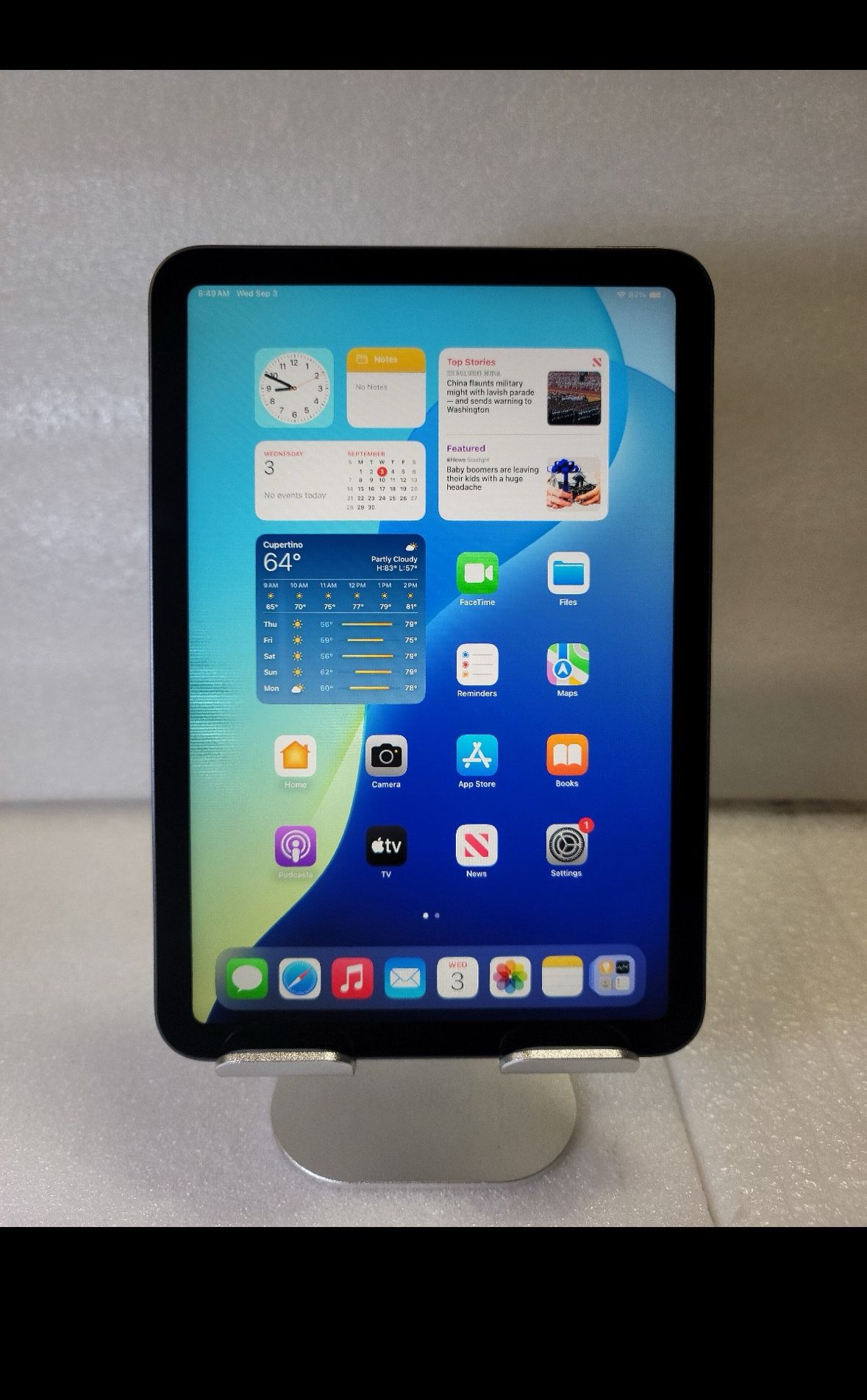Apple iPad Mini 6th Gen, WiFi, 64gb, Space Gray
