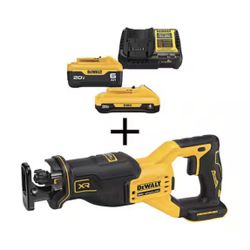 20V MAX XR Cordless Brushless Reciprocating Saw with 6.0 Ah and 4.0 Ah Starter Kit