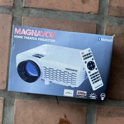 Magnavox MP(contact info removed)p Home Theater Projector Bluetooth Wireless White 2018