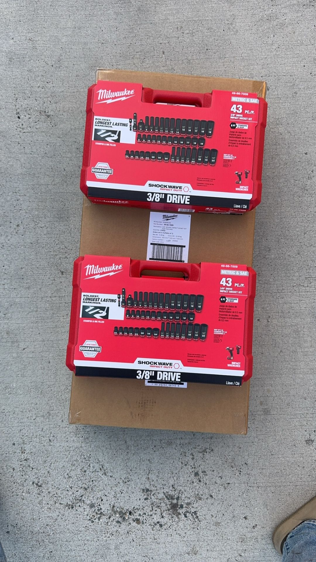 Milwaukee 3/8 43pc Socket Set