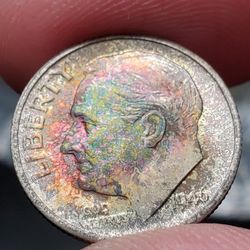 1946-S Roosevelt Dime Toned