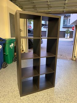 FREE – 8-Cube Storage Shelf (Black-Brown)