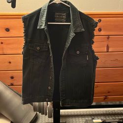 Large Ring Of Fire Jean Vest