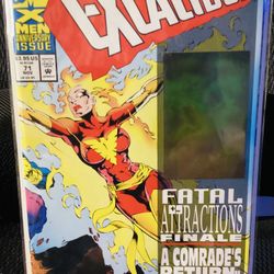 Marvel Comics #71A Excalibur, Vol. 1 Fatal Attractions - Part 6: Crossing Swords/w-hologram Trading Card!