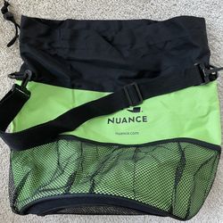 Gym Outdoor Bag Tote - Cylindrical Mesh Base Outdoor Mesh Pocket 