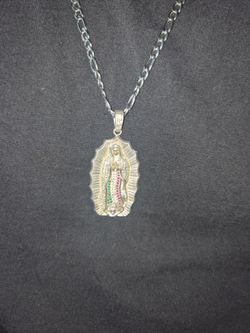 Virgin Mary sterling silver