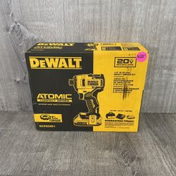 DEWALT Atomic 20V Max Brushless Cordless Compact 1/4” Impact Driver Kit