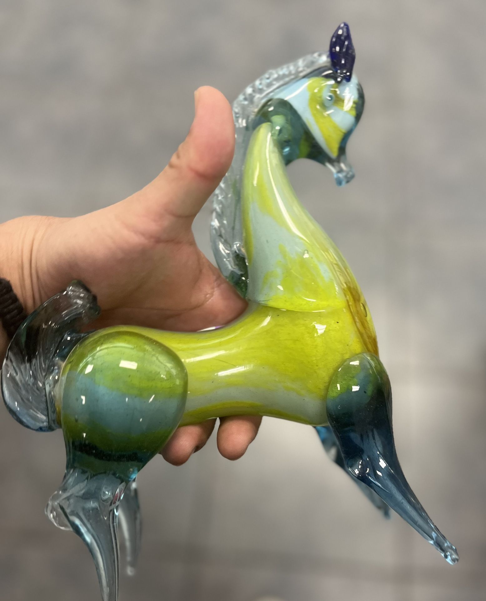 Glass Green Horse